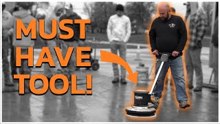 How a Floor Buffer Can Improve Your Stamped Concrete Jobs [upl. by Busiek]