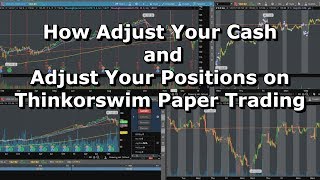 How Adjust Your Cash and Adjust Your Positions on Thinkorswim Paper Trading [upl. by Naek]