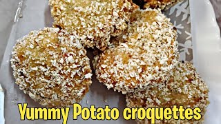 Classic Potato Croquettes  Crispy Potato Croquettes [upl. by Concepcion]