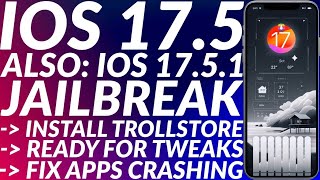 Jailbreak iOS 1751751 Palera1n  iOS 1751751 Jailbreak  Trollstore 2  Fix Apps Crashing [upl. by Schwenk]