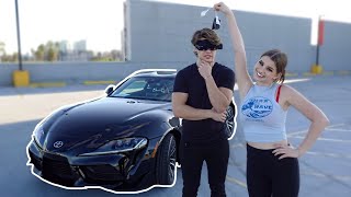 SURPRISING MY BOYFRIEND WITH HIS DREAM CAR BLINDFOLD REACTION [upl. by Kunz]