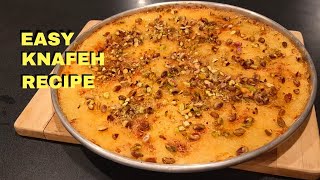 How to make Knafeh  Knafeh Recipe [upl. by Anibur]