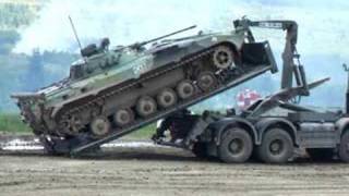 Loading of BMP2 on the Tatra T815 Part 2 [upl. by Bradshaw223]