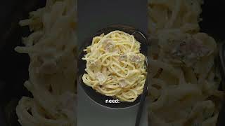 Quick Spaghetti Carbonara Delicious Recipe in Under 5 Minutes short video [upl. by Brass170]