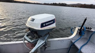 1976 6hp Evinrude Outboard Motor [upl. by Geirk516]