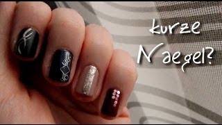 Kurze Nägel länger aussehen lassen mit einfachen Nailarts [upl. by Durkin]