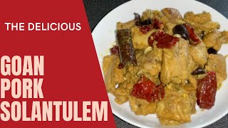 How to make Goan Pork Solantulem Recipe  Goan Pork Amsol Recipe  Eva Bragancas Recipes [upl. by Prissie]