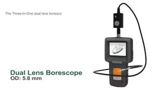 Dual Lens Borescope Endoscope dual cameras [upl. by Dow291]