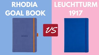 Rhodia goalbook Overview amp Leuchtturm 1917 comparison [upl. by Jacques]