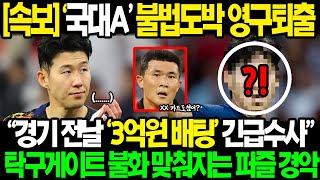 긴급속보 국대A 긴급수사 초토화 quot손흥민이 이래서 소집한 거였다니quot 아시안컵 경기직전 불법도박 발각 심상치 않은 반응 나온 진짜 이유ㄷㄷ [upl. by Enyaj]