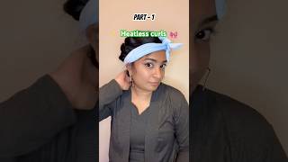 Heatless Curls Tutorial PART1 ​​⁠​⁠​⁠SHEINOFFICIAL heatless heatlesscurls overnight curls [upl. by Arual148]