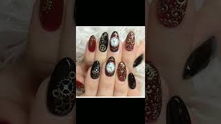 Hailoween 🧭Nail Art lnspos💅 which spooktacular sat is your favorite shor rs [upl. by Ecad296]