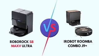 Roborock S8 MaxV Ultra Vs iRobot Roomba Combo J9 Which Is Better Robot Vaccum amp Mop [upl. by Maxma844]