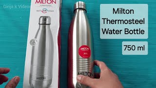 Milton Thermosteel water Bottle ⚡️24 hour hot and cold stainless steel water Bottle 2024 [upl. by Oberon]