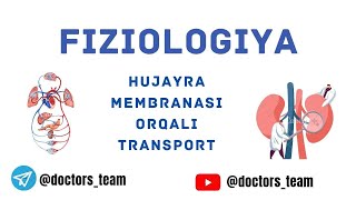 🖇Fiziologiya Hujayra membranasi orqali transport [upl. by Ennasirk414]