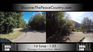 Dunvegan Loop1 Campground  Dunvegan Provincial Park VIDEO [upl. by Eitsirk]