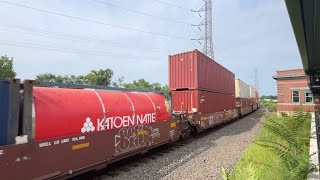 NS Bound Brook WB Stack train 21W [upl. by Bevvy]