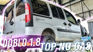 FIAT DOBLO 18  PROJETO GNV COM CILINDRO POR BAIXO PARTE 12 [upl. by Kutzer295]