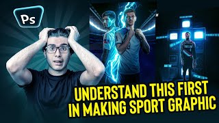 How I make a Sport Graphic  Photoshop Tutorial [upl. by Ames]