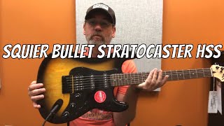 Squier Bullet Stratocaster HSS  2Colour Sunburst Demo [upl. by Novia]