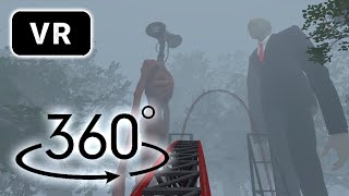 ▶VR 360° SIREN HEAD VS SLENDERMAN ROLLER COASTER 🔥│360 VIDEO│EXTREME ROLLER COASTERS│VIDEO 360 [upl. by Llednar]