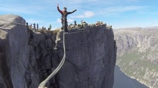 World record Swing Line in Norway  Dream jump 280m [upl. by Wagoner]