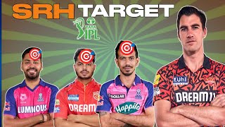 SRH TARGET PLAYER IPL 2025  SRH RETAINED PLAYERS [upl. by Mccready]