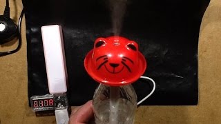 USB powered water fog generating humidifier With schematic [upl. by Giardap]