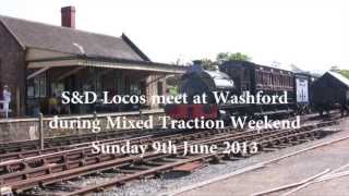 Somerset amp Dorset Railway Trust Locos meet at Washford [upl. by Thoma]