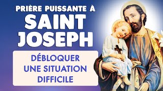 🙏 PRIÈRE pour DÉBLOQUER une SITUATION DIFFICILE grâce à SAINT JOSEPH [upl. by Dirtsa]