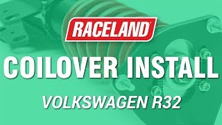 How To Install Raceland VW MK5 R32 Coilovers [upl. by Elocal]