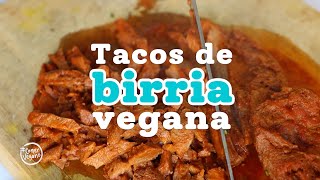 🌮 Tacos de BIRRIA vegana  ¡Altos en proteína [upl. by Nnylaehs7]