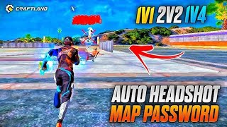 free fire 1v4 craftland map code 😱no body shot only headshot code map code 🤫🤫 [upl. by Natalya915]