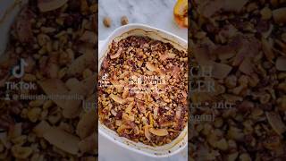 Spiced Peach Crisp Cobbler 🍑🥥✨ shorts recipe peachcrispcobbler healthydessert peaches yum [upl. by Ierdna976]