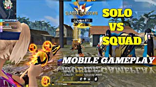 solo vs squad 🔥 mobile gameplay l garena free fire [upl. by Cos]