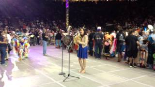 Nikki Shawana singing her own song quotWhen Im Gonequot at GON 2014 [upl. by Nnairet]