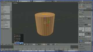 Blender Tutorial Changing the Cap Ends of a Cylinder and Cone from Ngons to Triangular Faces [upl. by Christian]