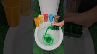 ASMR Various Candy Colors Rainbow Candy in Toilet [upl. by Windham605]