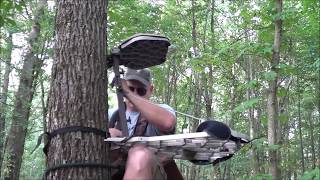 Use The Force  Hanging a Lonewolf Treestand with Silent Approach Tree Steps [upl. by Georglana]