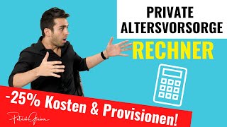 🚨 RENTENVERSICHERUNG vs RIESTER RENTENVERSICHERUNG 🚨 Private Altersvorsorge Rechner [upl. by Halbert]