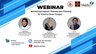 Webinar Refreshing Implant 1 Batang dan 2 Batang Tk Provinsi Jawa Tengah [upl. by Bili]