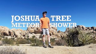 JOSHUA TREE METEOR SHOWER  OVERNIGHT CAMPING  STARGAZING [upl. by Fortier8]