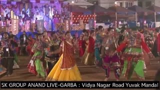 SK GROUP ANAND LIVE GARBA VRUNDAVAN VRYM 17102018 [upl. by Tidwell787]