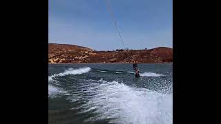 Declan Lake Berryessa wakeboard faceplant [upl. by Yesnek]