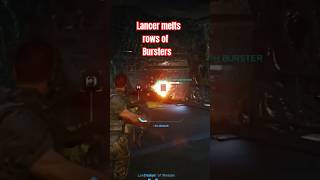 Aliens fireteam eliteLancer melts rows of bursters aliensfireteamelite gaming viralvideo [upl. by Cornwall]