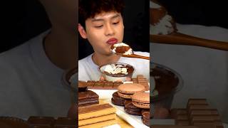 ASMR MUKBANG Chocolate Desserts [upl. by Haneekas681]