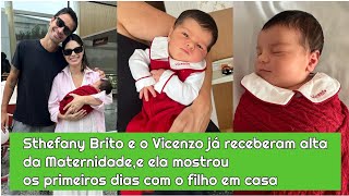 Sthefany Brito e o filho já receberam alta da Maternidade e ela mostra os primeiros dias com ele [upl. by Nolur946]