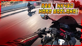 R25 V NK450 HARD GAZLAMA  SKYRIDE MOTOVLOG [upl. by Kinsley444]