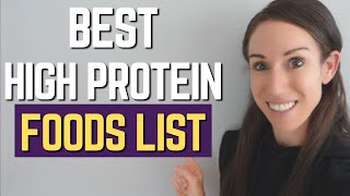 BEST High Protein Foods To LOSE WEIGHT In CALORIE DEFICIT [upl. by Adian]