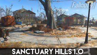 Santuary Hills V1 Fallout 4 quotSanctuary Hillsquot Vanilla amp Creation Club Build [upl. by Weinshienk]